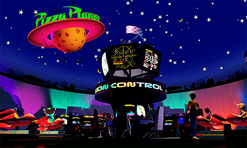 Giphy It's all fun and games at Pizza Planet.